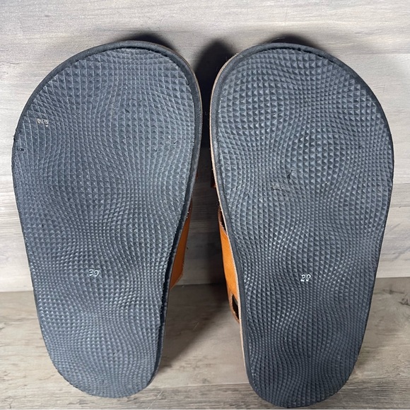 Alohas Women 8.5โ9 EU39 Tan Brown Leather Sandals Cross Strap Platform Slingback - Picture 13 of 15